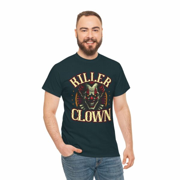 Halloween Killer Clown Creepy Horror Monster Circus Unisex Heavy Cotton Tee - Image 6