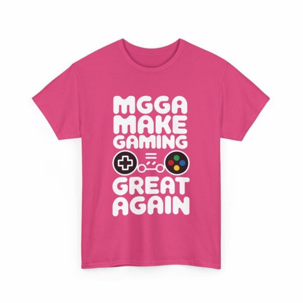 M.G.G.A. Make Gaming Great Again funny gamer letter art with game controller Design Unisex Heavy Cotton Tee - Image 8