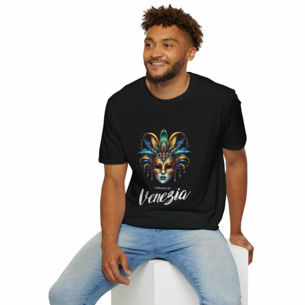 Carnevale di Venezia Carnival of Venice Traditional Mask Unisex Softstyle T-Shirt - Image 5