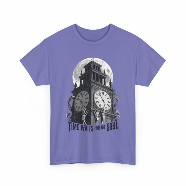 Time waits for no soul - Gothic Horror Clock Tower Design - Dark Fantasy Fashion Unisex Heavy Cotton Tee - Image 10