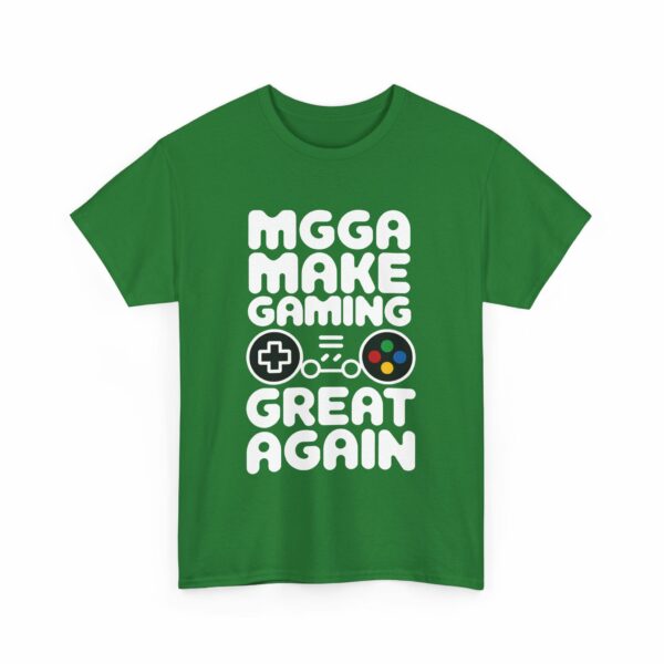 M.G.G.A. Make Gaming Great Again funny gamer letter art with game controller Design Unisex Heavy Cotton Tee - Image 9