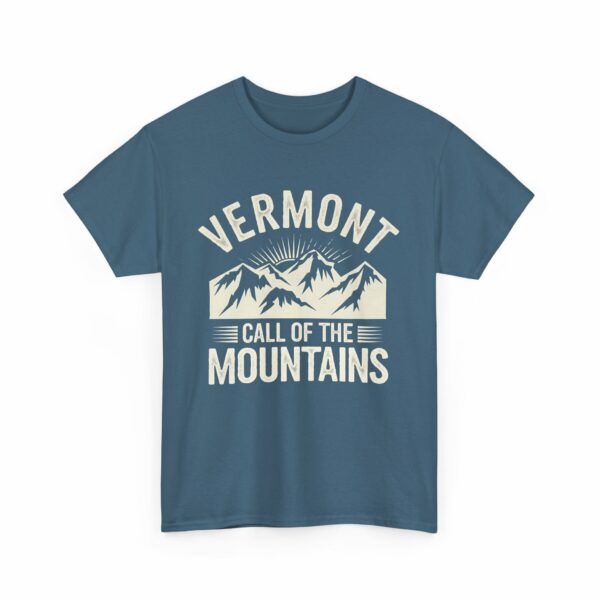 Vermont Call of the Mountains Retro Vintage Distressed Sunset Art Design Unisex Heavy Cotton Tee - Image 15