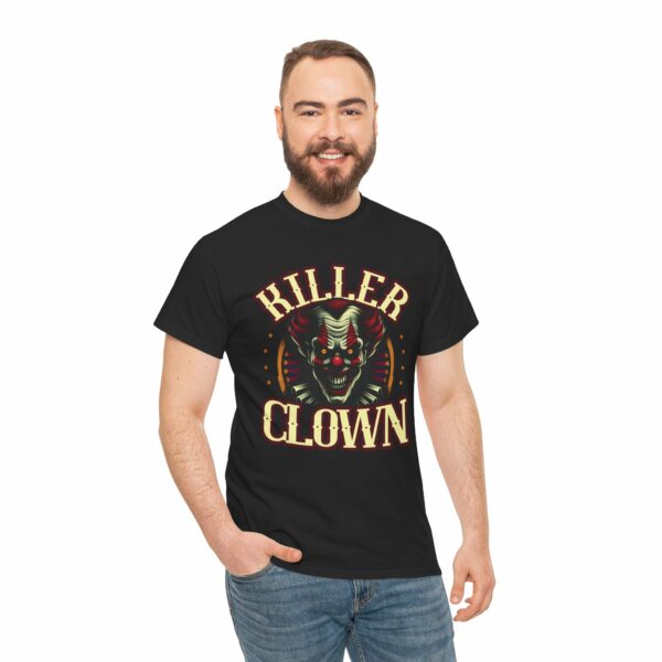 Halloween Killer Clown Creepy Horror Monster Circus Unisex Heavy Cotton Tee - Image 3