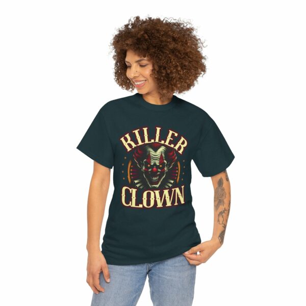 Halloween Killer Clown Creepy Horror Monster Circus Unisex Heavy Cotton Tee - Image 5