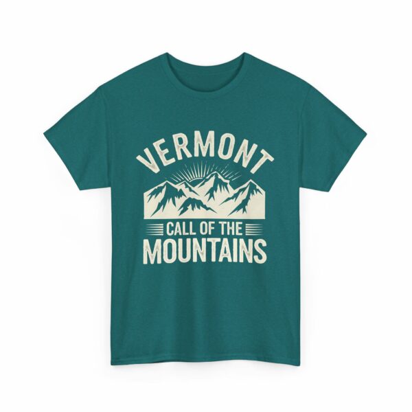 Vermont Call of the Mountains Retro Vintage Distressed Sunset Art Design Unisex Heavy Cotton Tee - Image 11