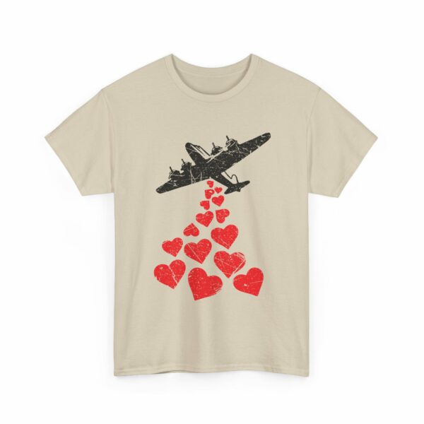 Hearts in Flight: Love Bombs Painting the Sky Unisex Heavy Cotton Tee - Image 21