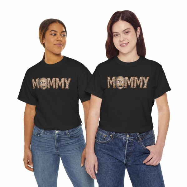 Mummy Mommy Mom Womens Funny Halloween Dia dos Muertos Mardi Gras Horror Party Cute Design Unisex Heavy Cotton Tee - Image 5