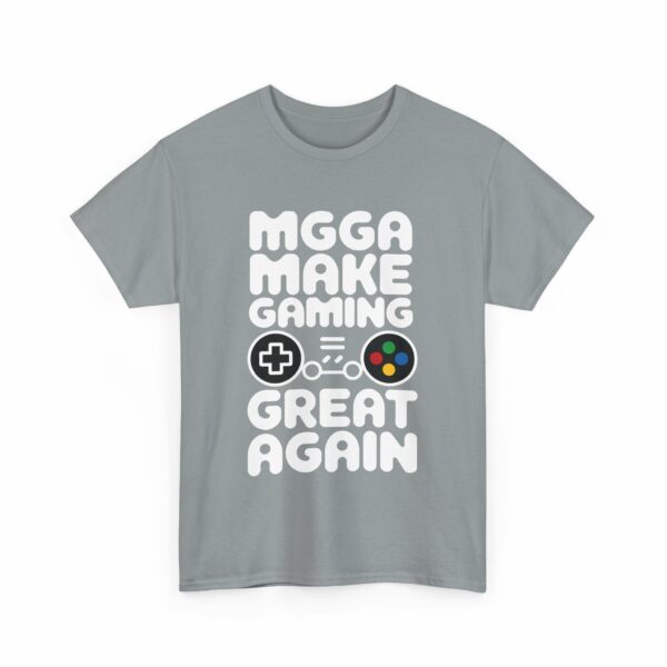 M.G.G.A. Make Gaming Great Again funny gamer letter art with game controller Design Unisex Heavy Cotton Tee - Image 6