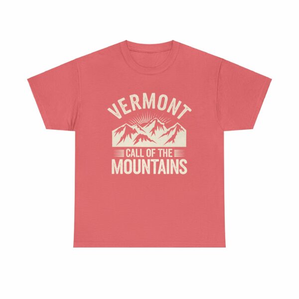 Vermont Call of the Mountains Retro Vintage Distressed Sunset Art Design Unisex Heavy Cotton Tee - Image 21