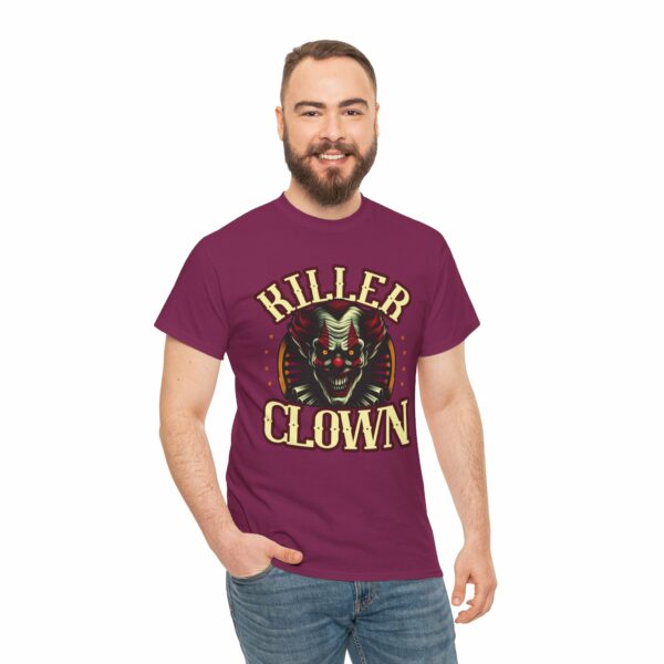 Halloween Killer Clown Creepy Horror Monster Circus Unisex Heavy Cotton Tee - Image 9