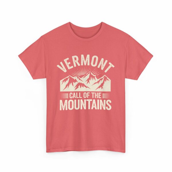 Vermont Call of the Mountains Retro Vintage Distressed Sunset Art Design Unisex Heavy Cotton Tee - Image 23