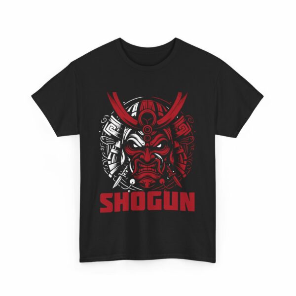 Shogun Way of the Samurai Traditional Mask - Empire of the Sun Japan Design Unisex Heavy Cotton Tee