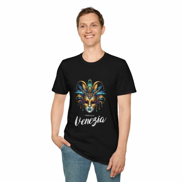 Carnevale di Venezia Carnival of Venice Traditional Mask Unisex Softstyle T-Shirt - Image 3