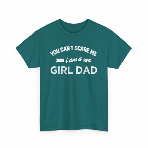 Bold Distressed 'Girl Dad' Empowerment Letter Art Design for Dads Unisex Heavy Cotton Tee - Image 16