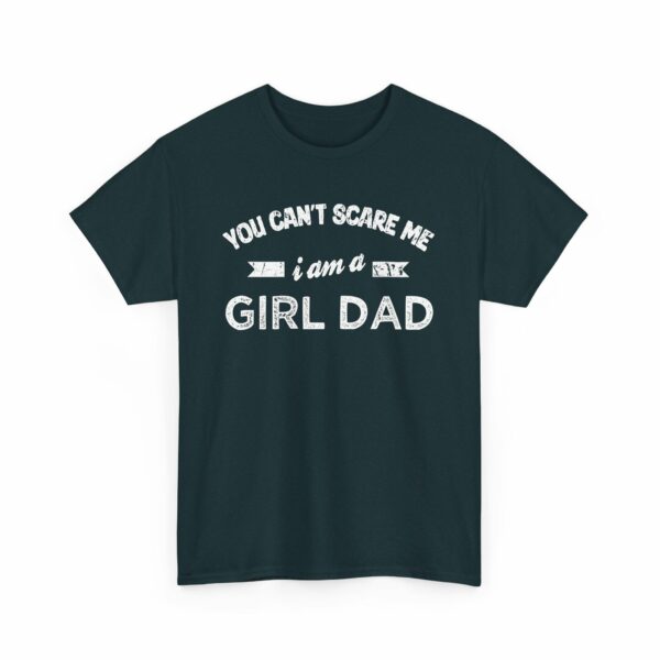 Bold Distressed 'Girl Dad' Empowerment Letter Art Design for Dads Unisex Heavy Cotton Tee - Image 12