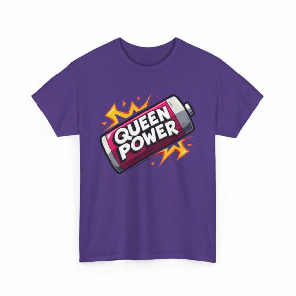 Queen Power Empowered Woman Energy Design – Bold Magenta Spark Unisex Heavy Cotton Tee - Image 7