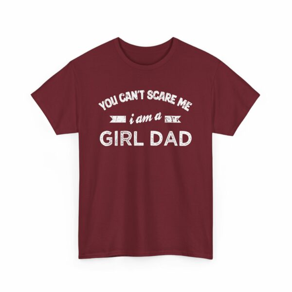 Bold Distressed 'Girl Dad' Empowerment Letter Art Design for Dads Unisex Heavy Cotton Tee - Image 10