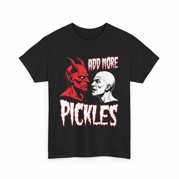 Pickles: Devil's Tool for Evil Fun – Retro Horror Design Unisex Heavy Cotton Tee