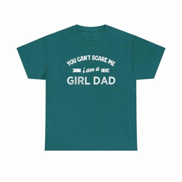 Bold Distressed 'Girl Dad' Empowerment Letter Art Design for Dads Unisex Heavy Cotton Tee - Image 15