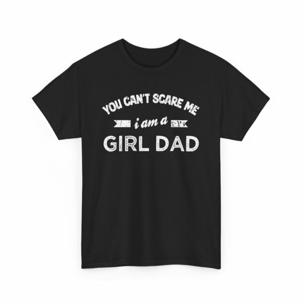 Bold Distressed 'Girl Dad' Empowerment Letter Art Design for Dads Unisex Heavy Cotton Tee