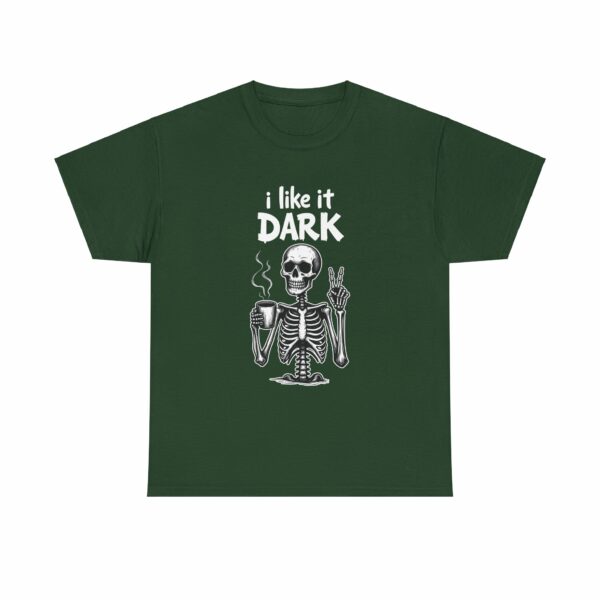 Skeleton Coffee Lover I like it Dark Humor Design Unisex Heavy Cotton Tee - Image 15