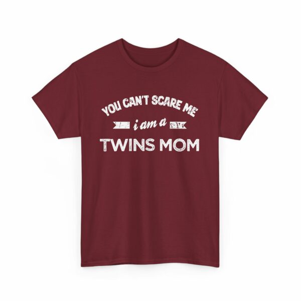 Bold Distressed 'Twins Mom' Empowerment Letter Art Design for Moms Unisex Heavy Cotton Tee - Image 8