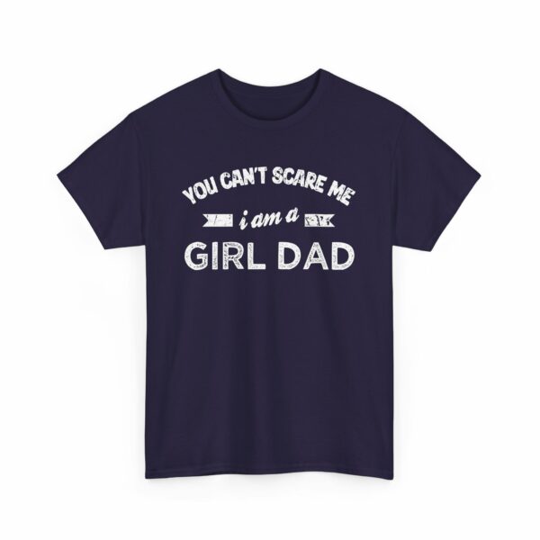 Bold Distressed 'Girl Dad' Empowerment Letter Art Design for Dads Unisex Heavy Cotton Tee - Image 14