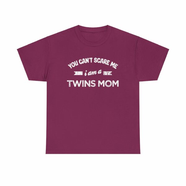 Bold Distressed 'Twins Mom' Empowerment Letter Art Design for Moms Unisex Heavy Cotton Tee - Image 23