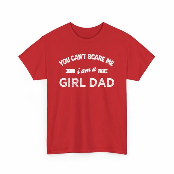 Bold Distressed 'Girl Dad' Empowerment Letter Art Design for Dads Unisex Heavy Cotton Tee - Image 18