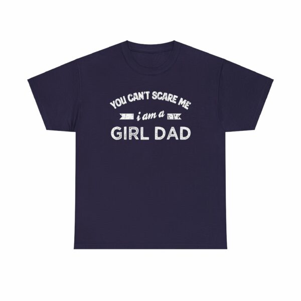 Bold Distressed 'Girl Dad' Empowerment Letter Art Design for Dads Unisex Heavy Cotton Tee - Image 13