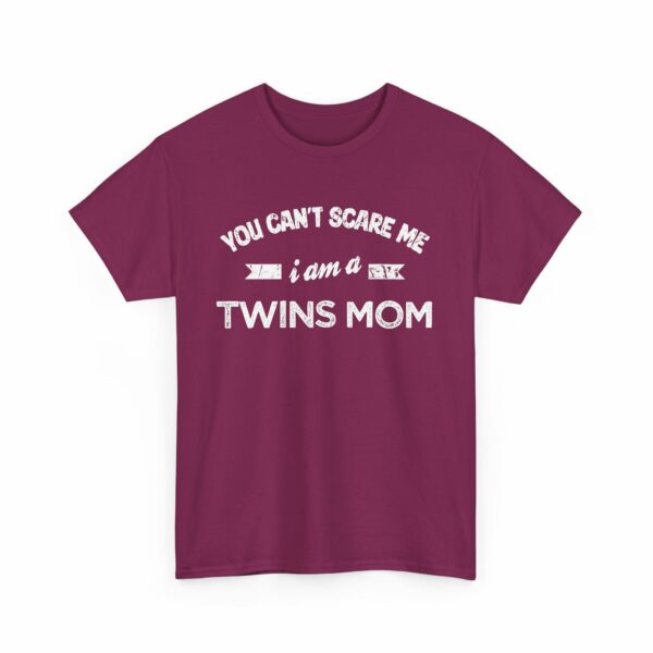 Bold Distressed 'Twins Mom' Empowerment Letter Art Design for Moms Unisex Heavy Cotton Tee - Image 24