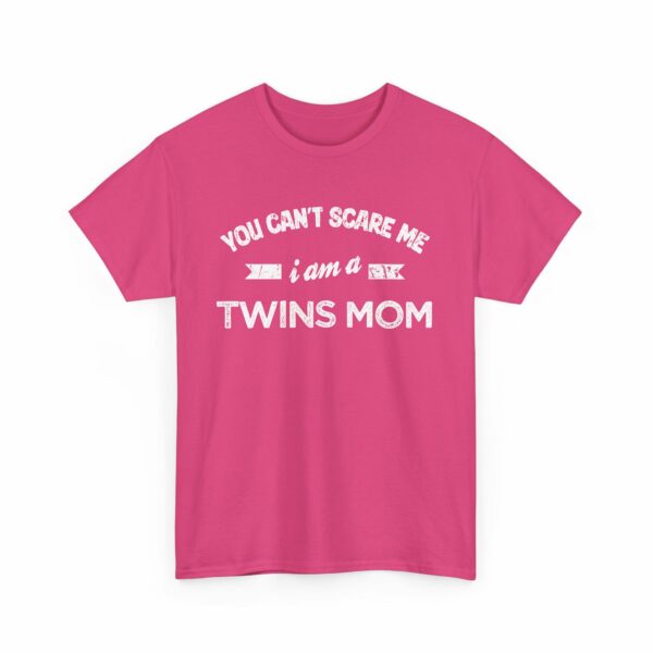 Bold Distressed 'Twins Mom' Empowerment Letter Art Design for Moms Unisex Heavy Cotton Tee - Image 22