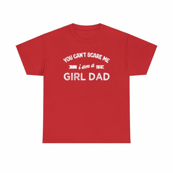 Bold Distressed 'Girl Dad' Empowerment Letter Art Design for Dads Unisex Heavy Cotton Tee - Image 17