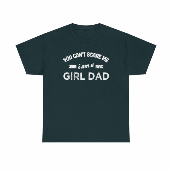 Bold Distressed 'Girl Dad' Empowerment Letter Art Design for Dads Unisex Heavy Cotton Tee - Image 11