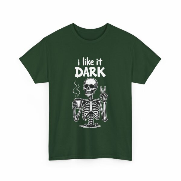 Skeleton Coffee Lover I like it Dark Humor Design Unisex Heavy Cotton Tee - Image 16