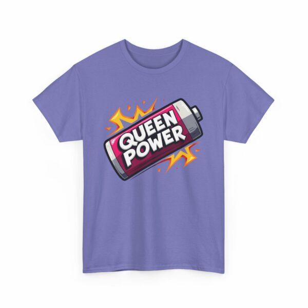 Queen Power Empowered Woman Energy Design – Bold Magenta Spark Unisex Heavy Cotton Tee - Image 6