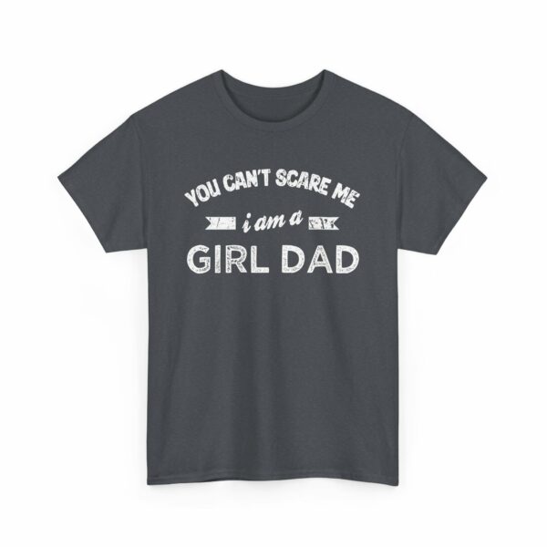 Bold Distressed 'Girl Dad' Empowerment Letter Art Design for Dads Unisex Heavy Cotton Tee - Image 8