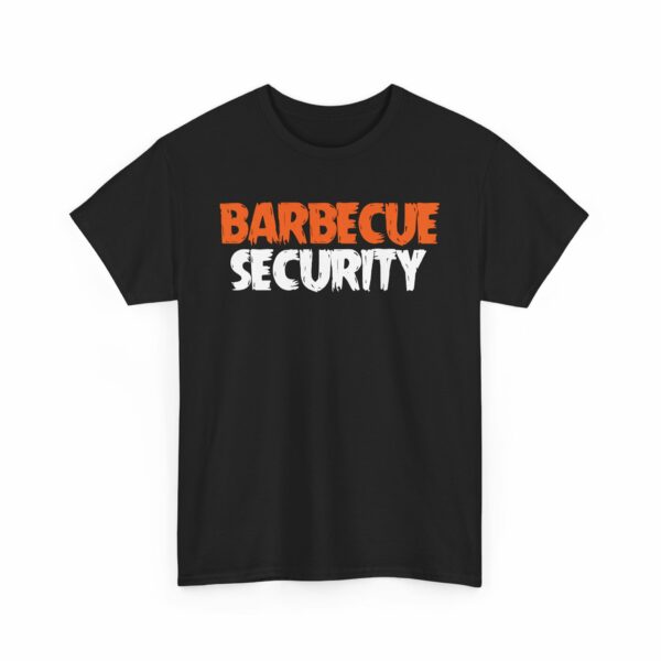 Barbecue Security Funny BBQ Letter Art for Grill Lovers Unisex Heavy Cotton Tee