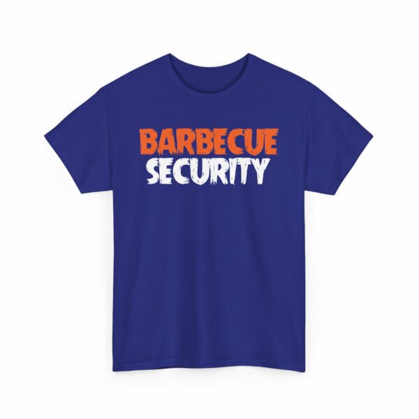 Barbecue Security Funny BBQ Letter Art for Grill Lovers Unisex Heavy Cotton Tee - Image 4